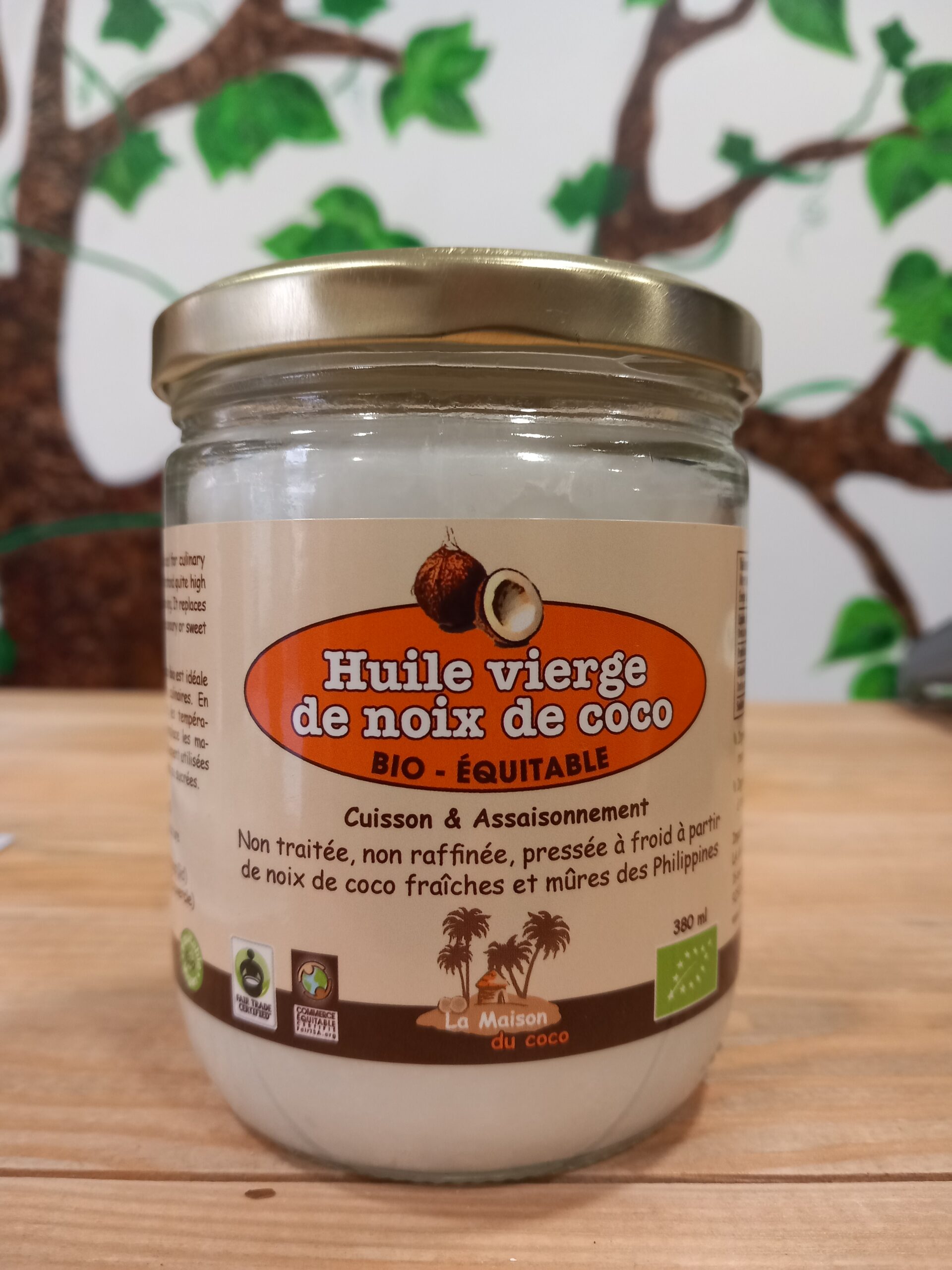 Huile de coco vierge bio et Fair Trade