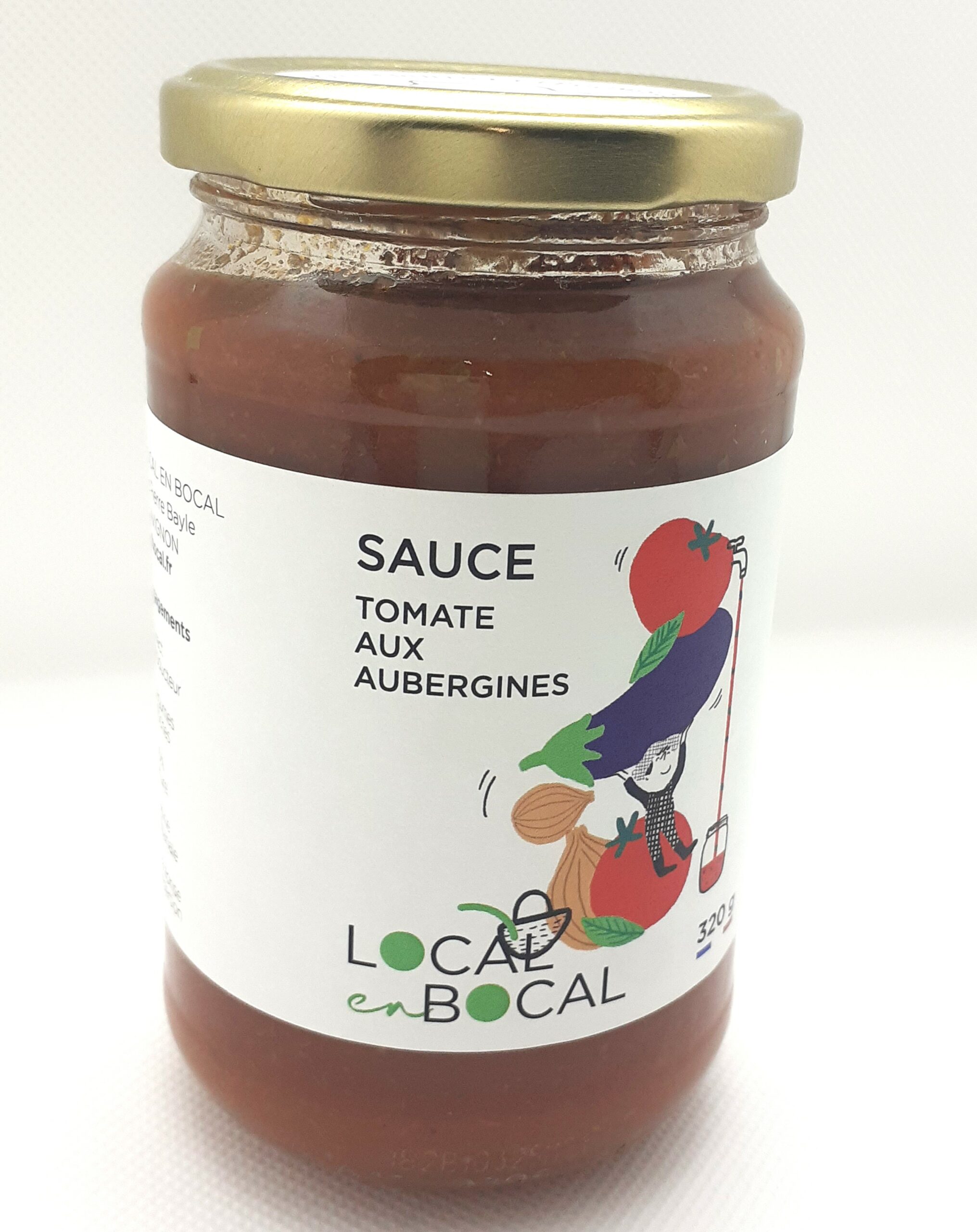 Sauce tomate et aubergines bio 320g