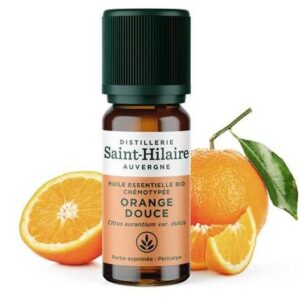 Huile essentielle bio orange douce - flacon 10 ml