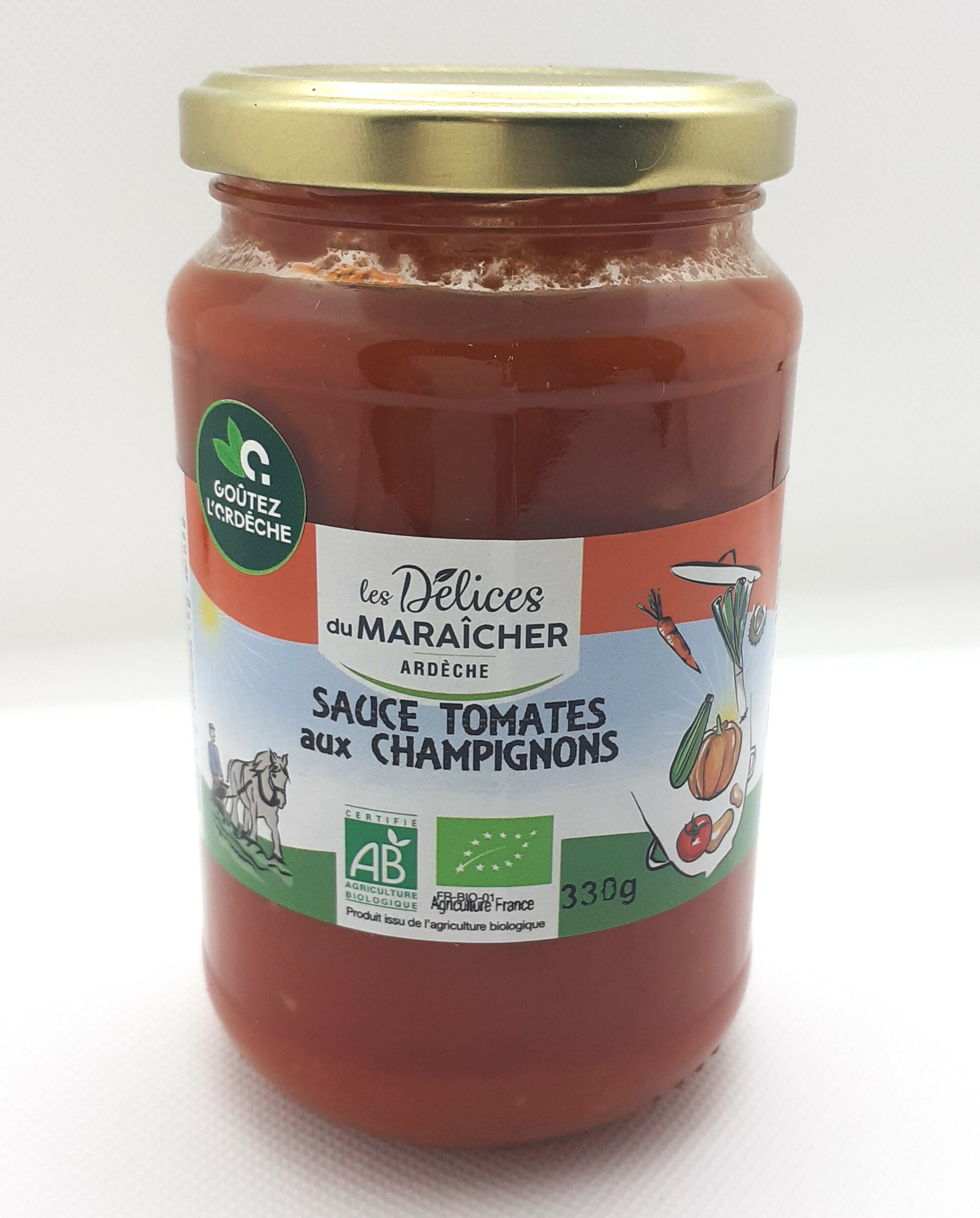 Sauce tomate aux champignons bio   330g