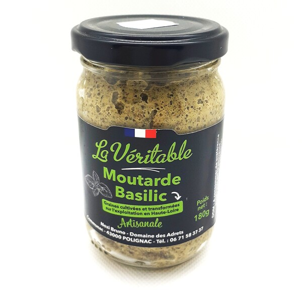 Moutarde au basilic La Véritable - 180 g