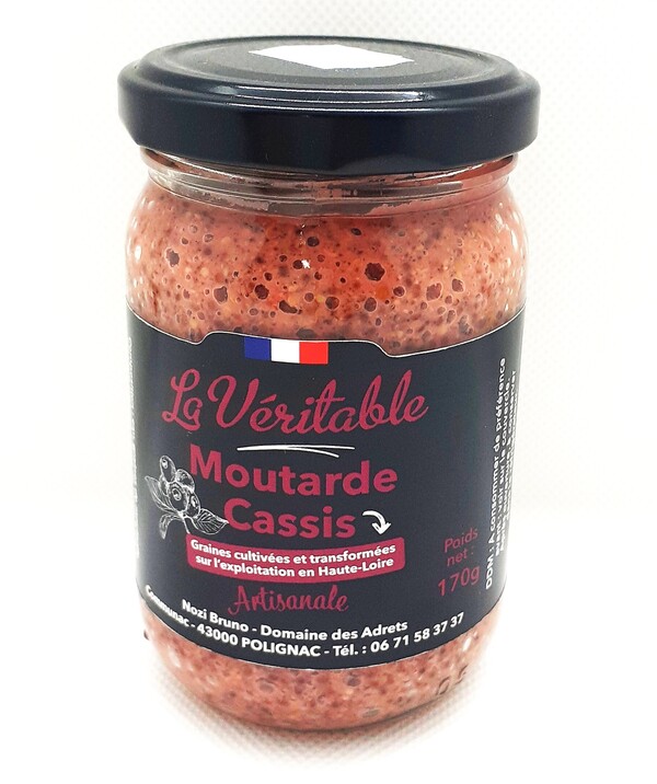 Moutarde cassis La Véritable - 180 g