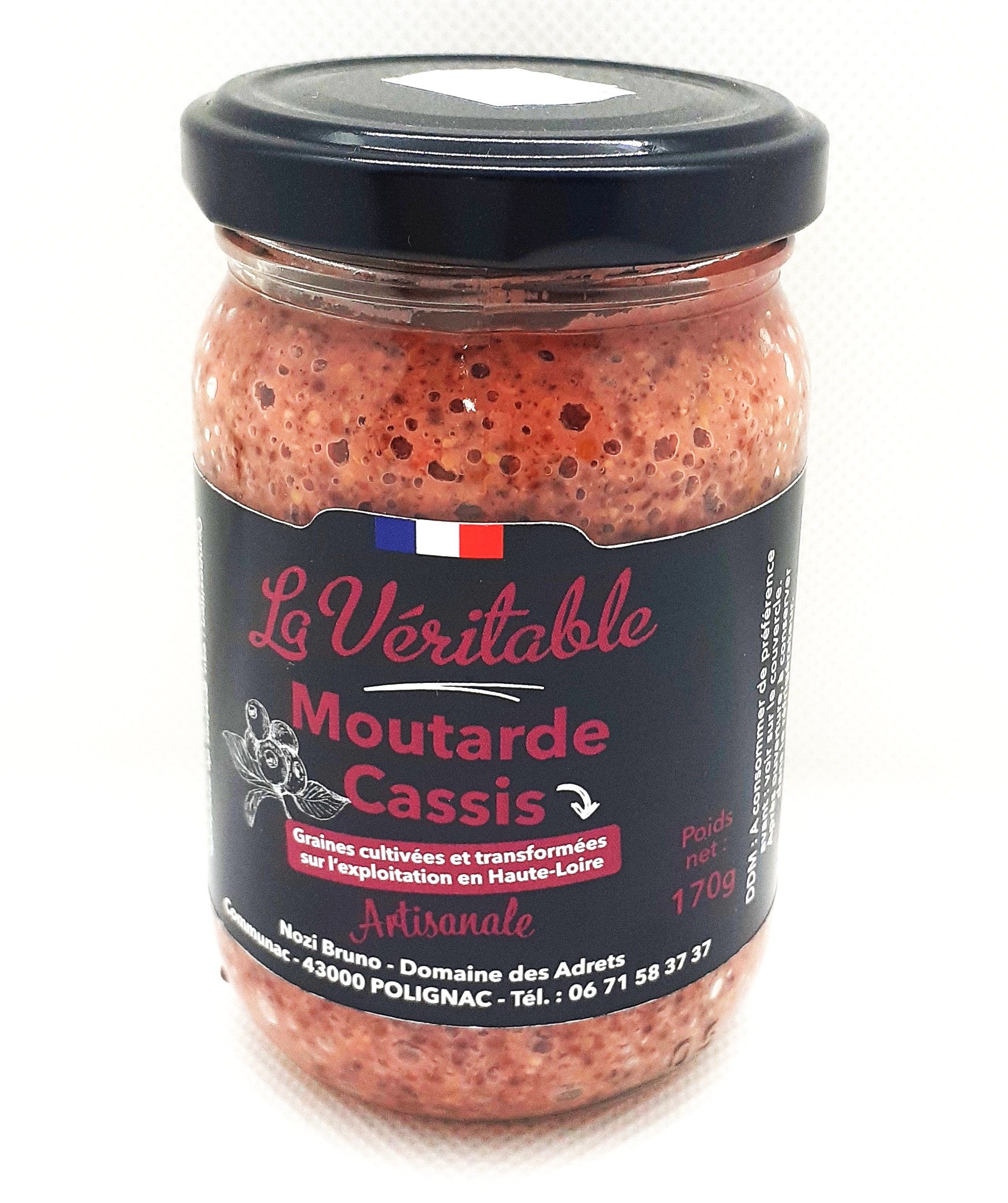 Moutarde cassis La Véritable - 180 g