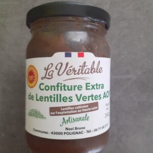 Confiture Extra de lentilles vertes du Puy AOP - La Véritable - 240g