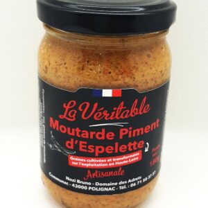 Moutarde au piment d’Espelette La Véritable -180g