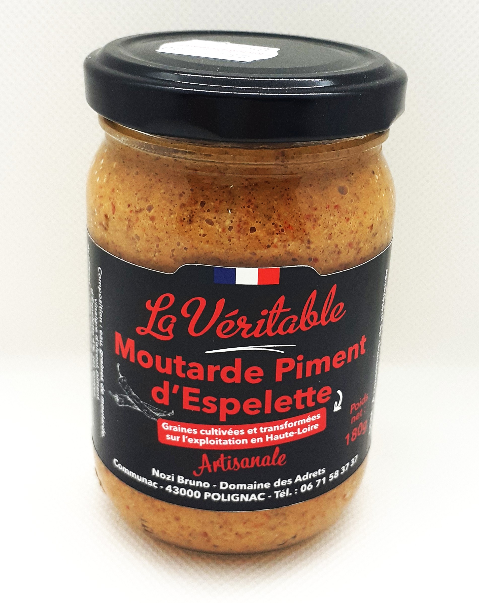 Moutarde au piment d’Espelette La Véritable -180g