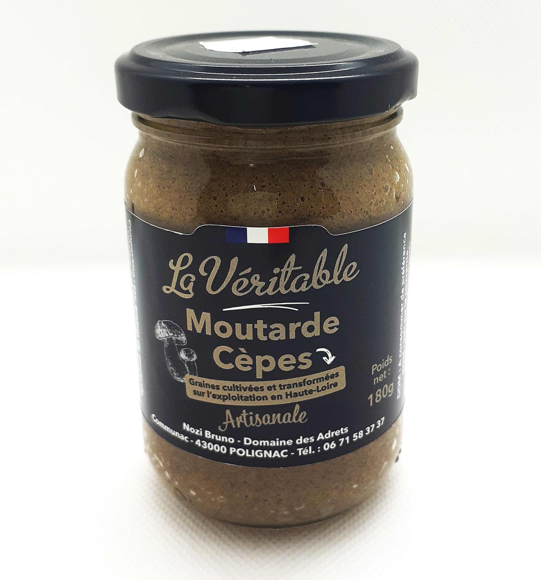 Moutarde aux cèpes La Véritable - 180 g