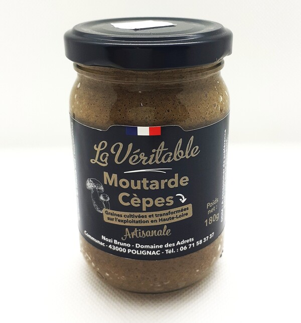 Moutarde aux cèpes La Véritable - 180 g