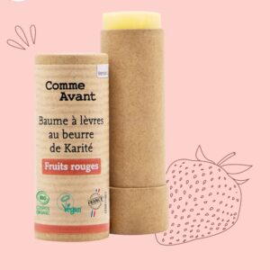 Baume à lèvres au beurre de karité parfum fruits rouges - 15g