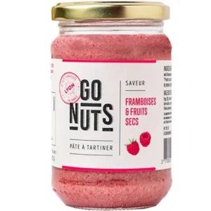 Pâte à tartiner bio framboises et fruits secs Go Nuts - 270 g