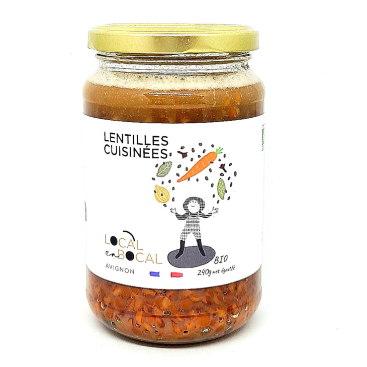 Lentilles cuisinées bio 340g