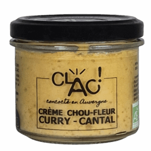 Crème chou-fleur curry & cantal bio