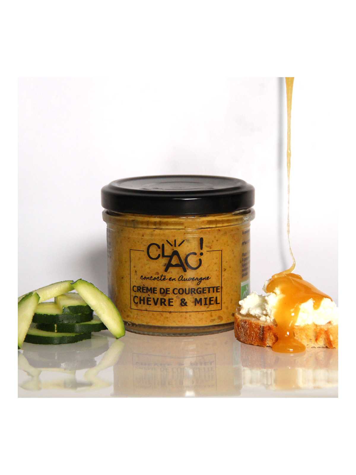 Crème de courgette chèvre & miel bio 100g