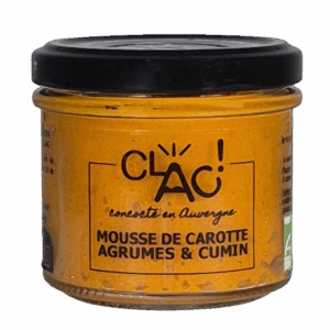 Mousse de carotte agrumes & cumin bio 100g