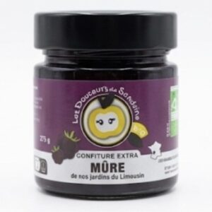 Confiture extra de Mûre bio  275g